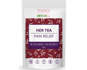 Thé anti-douleurs menstruelles - Her Tea Happy Detox Tea - 28 Sachets